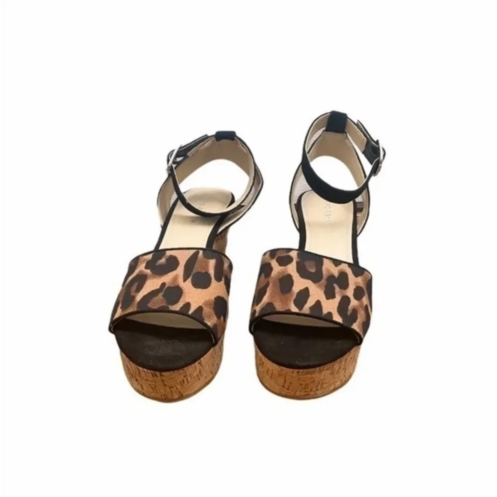 Marc Fisher Rillia Leopard Cheetah Platform Heels‎ Sandals